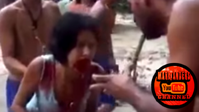 Exorcists battle woman as she spits blood